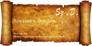 Szeibert Dorina névjegykártya